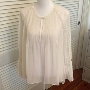 White Ella Moss Blouse Size XS
